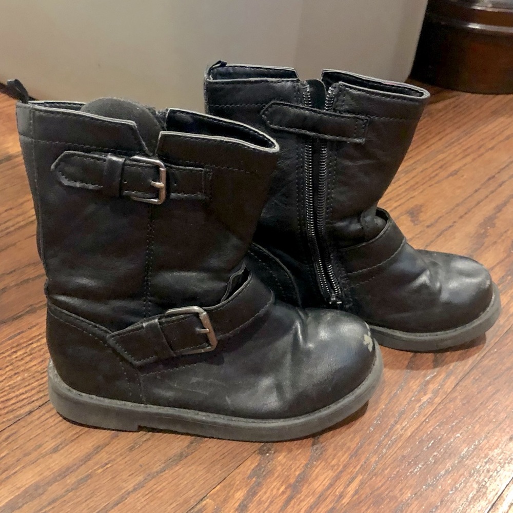 H&M Black Buckle Boots